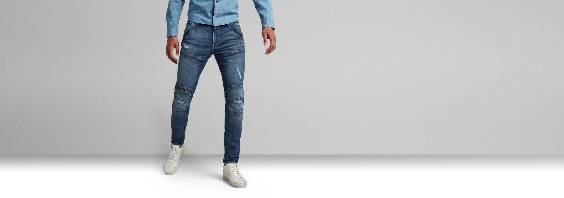 Jeans 5620 3D Zip Knee Skinny Vaqueros G-Star RAW de Denim de color Azul para hombre Hombre Ropa de Vaqueros de Vaqueros skinny 
