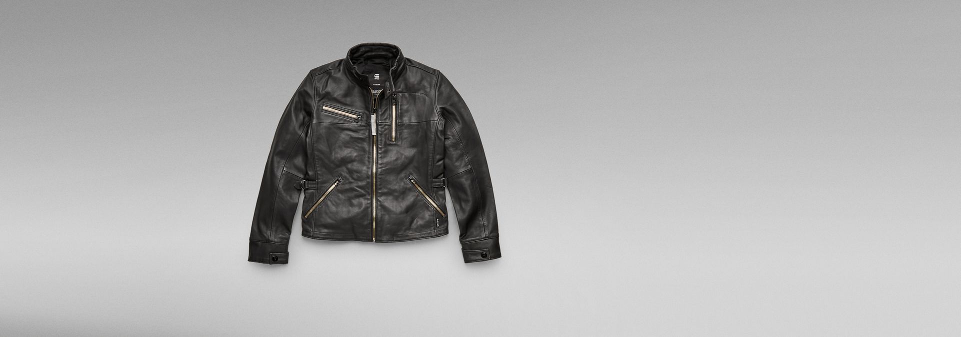 Leather Biker Jacket | Black | G-Star RAW® Leather Biker Jacket | Black | G-Star RAW®