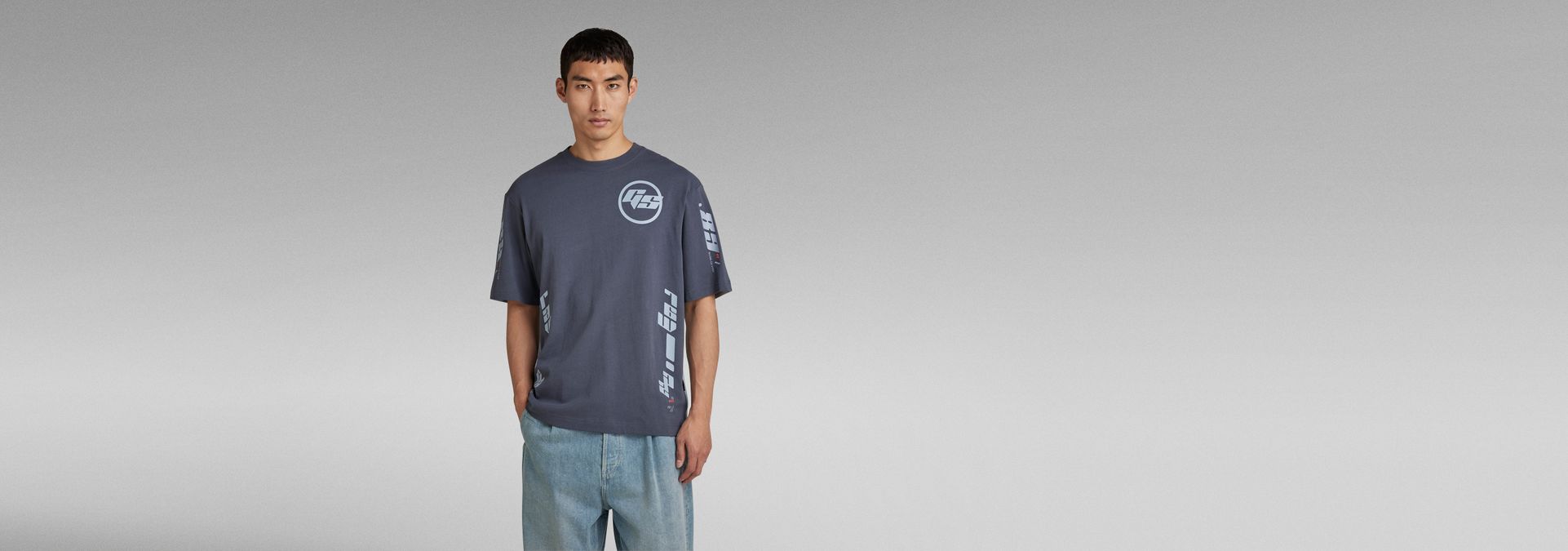 Sobiru Graphic RAW® US color Boxy Multi G-Star T-Shirt | 