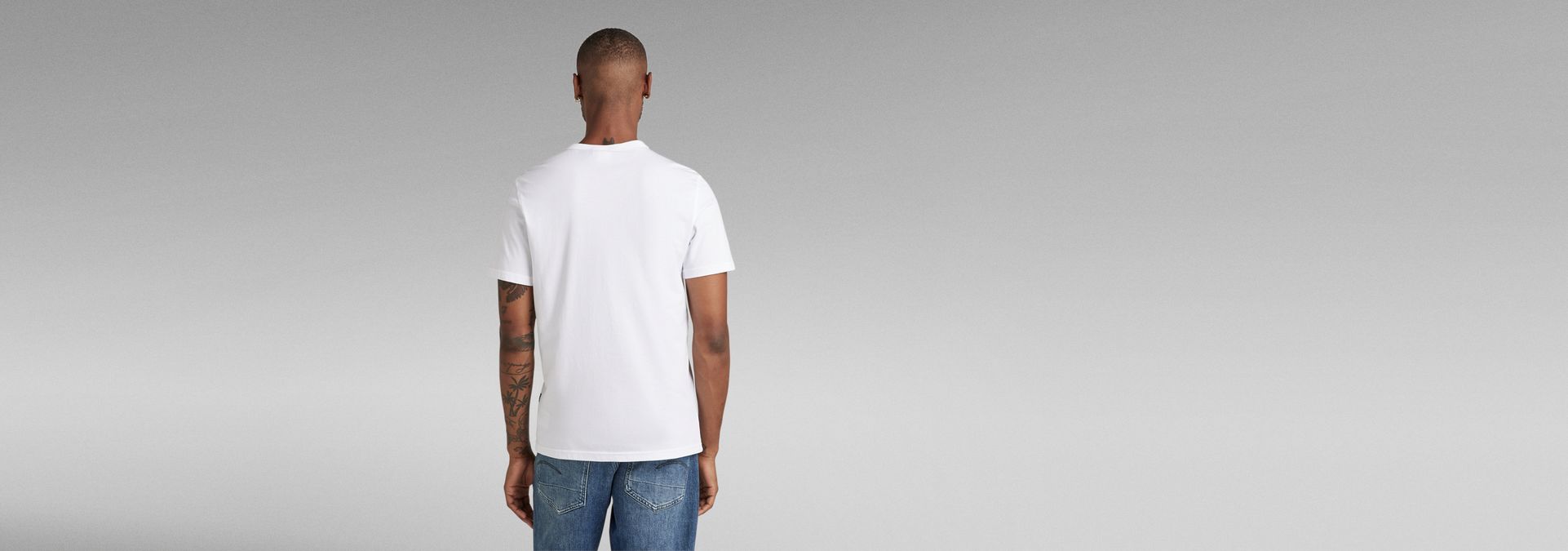 Heren Kleding voor voor T-shirts voor Singlets G-Star RAW D19838 T-shirt Voor in het Wit voor heren 