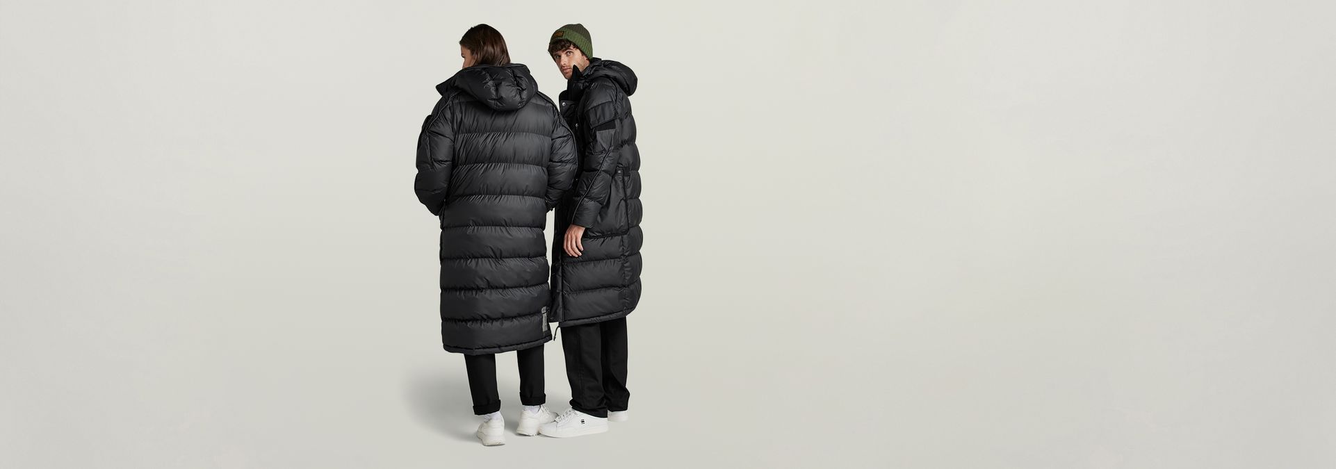 oversized long puffer jacket