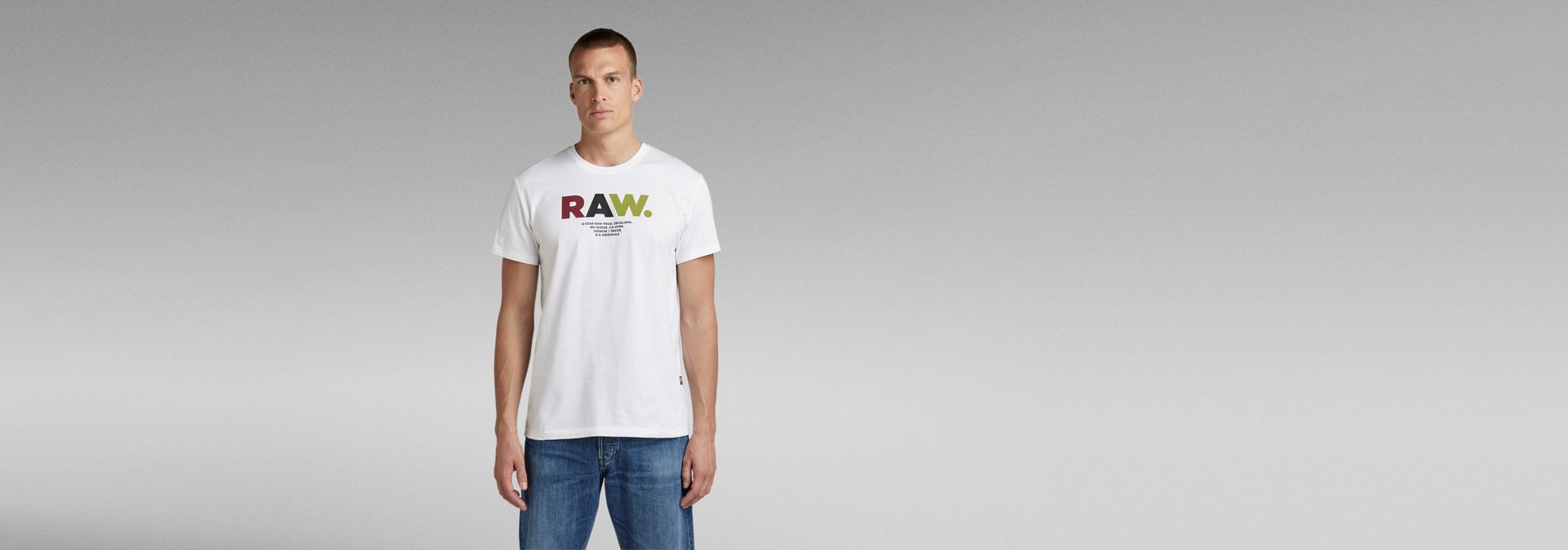 MULTI COLORED RAW. T-SHIRT