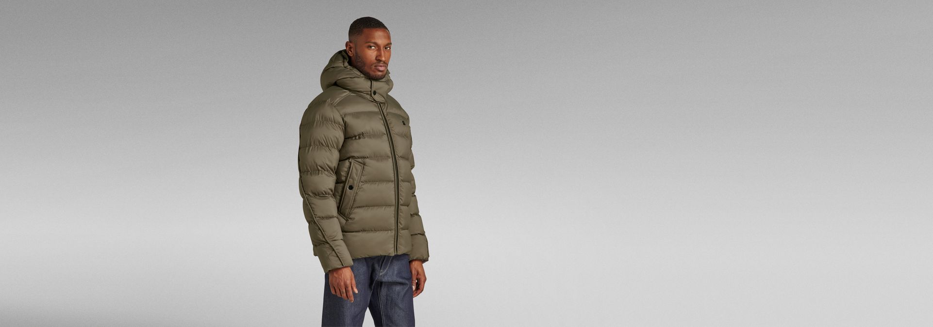 G-Whistler Padded Hooded Jacket | Brown G-Star RAW®