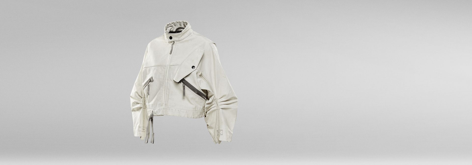 E Leather Bomber | White | G-Star RAW®