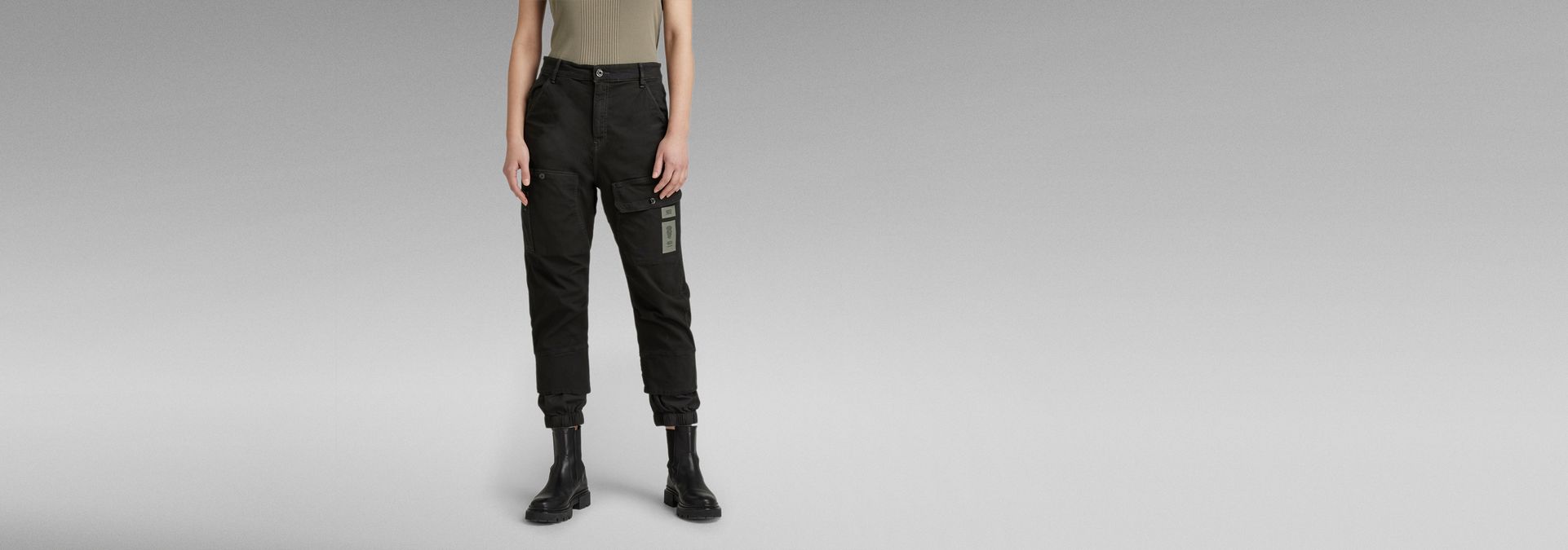 G star cargo pants on sale black