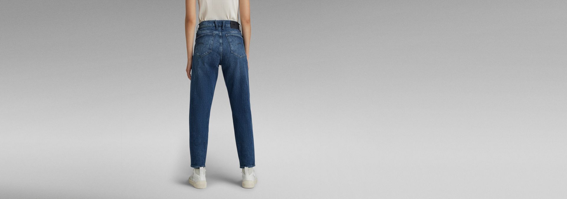 G-Star RAW Denim Janeh Ultra High Waist Mom Ankle Jeans in Blue Womens Clothing Jeans Straight-leg jeans Save 71% 