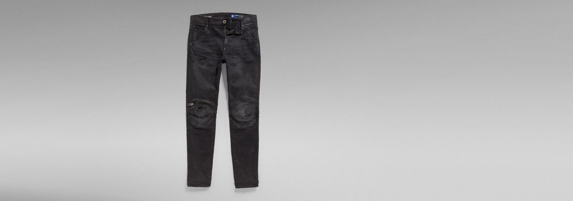 5620 3D Zip Knee Skinny Jeans | グレー | G-Star RAW®