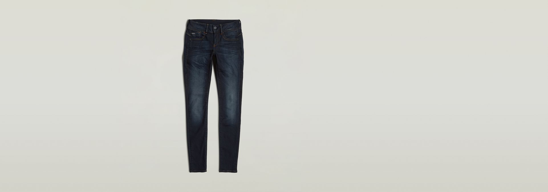 operator Knorretje Tact Lynn Mid Waist Skinny Jeans | Dark blue | G-Star RAW®