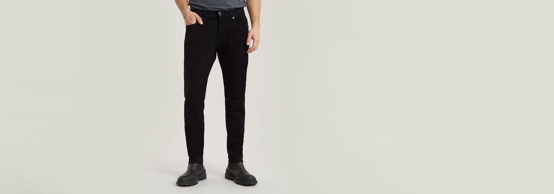 Mode Spijkerbroeken Slim jeans G-Star Raw Slim jeans zwart casual uitstraling 