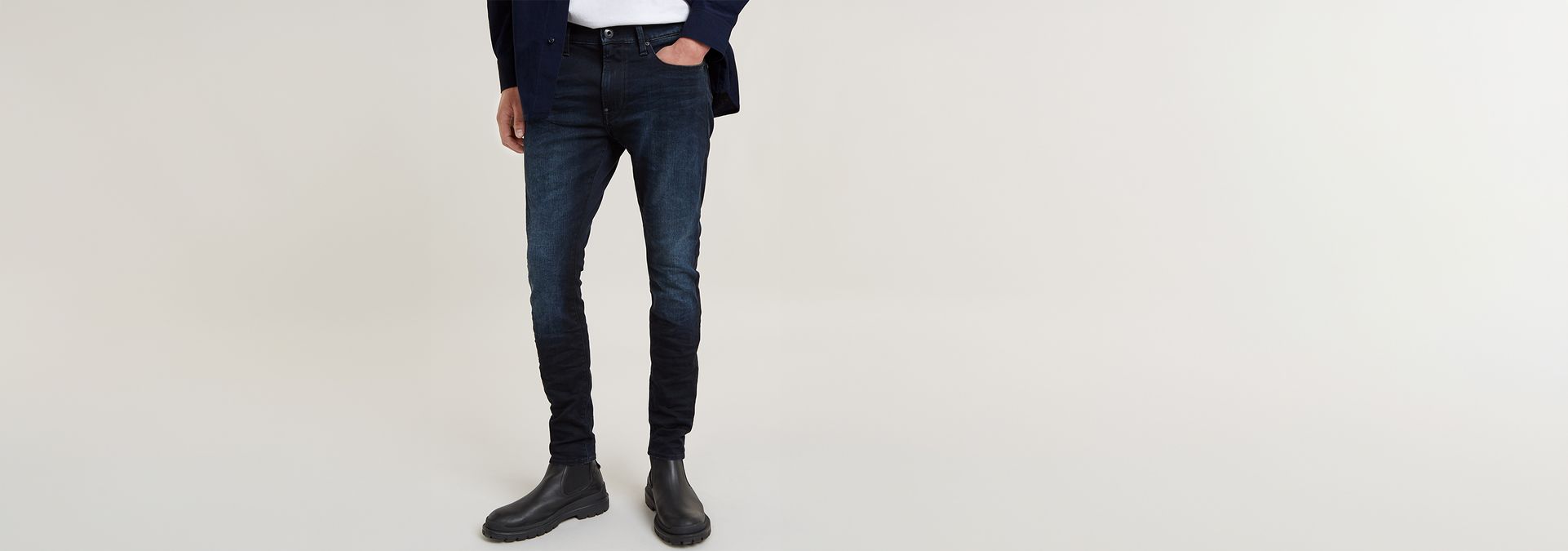 G-Star RAW Denim Jeans in het Grijs Dames Kleding voor voor heren Jeans voor heren Skinny jeans 