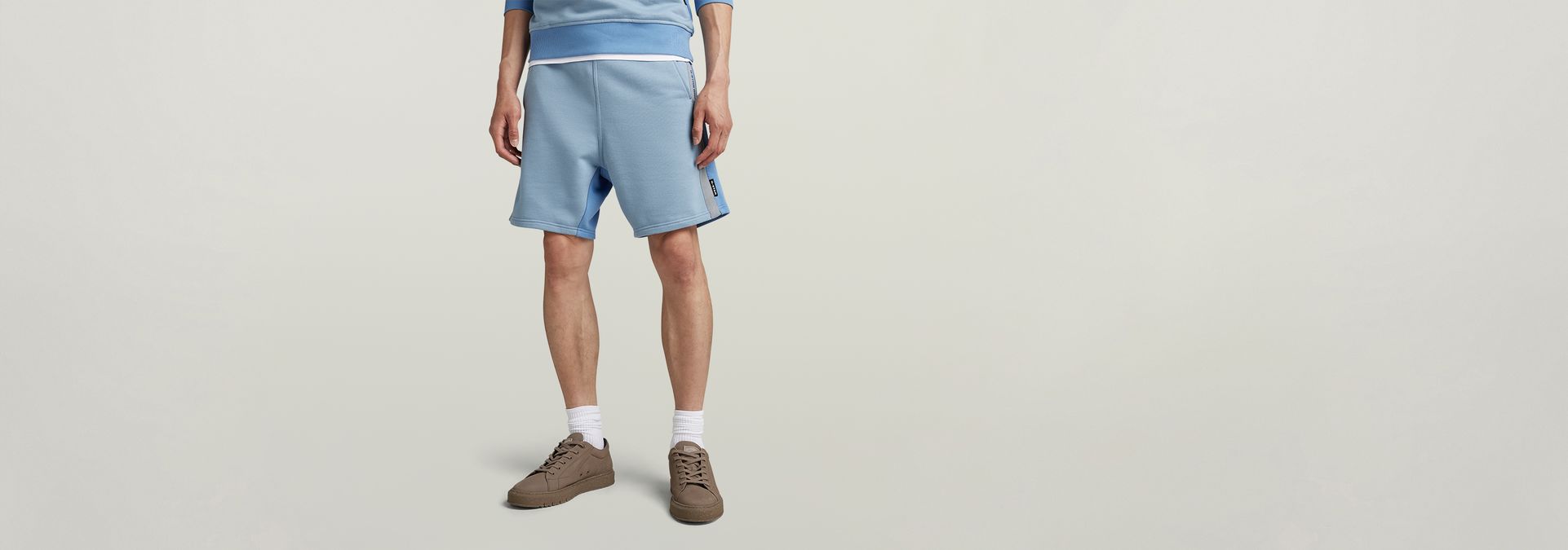 Color block sales sweat shorts