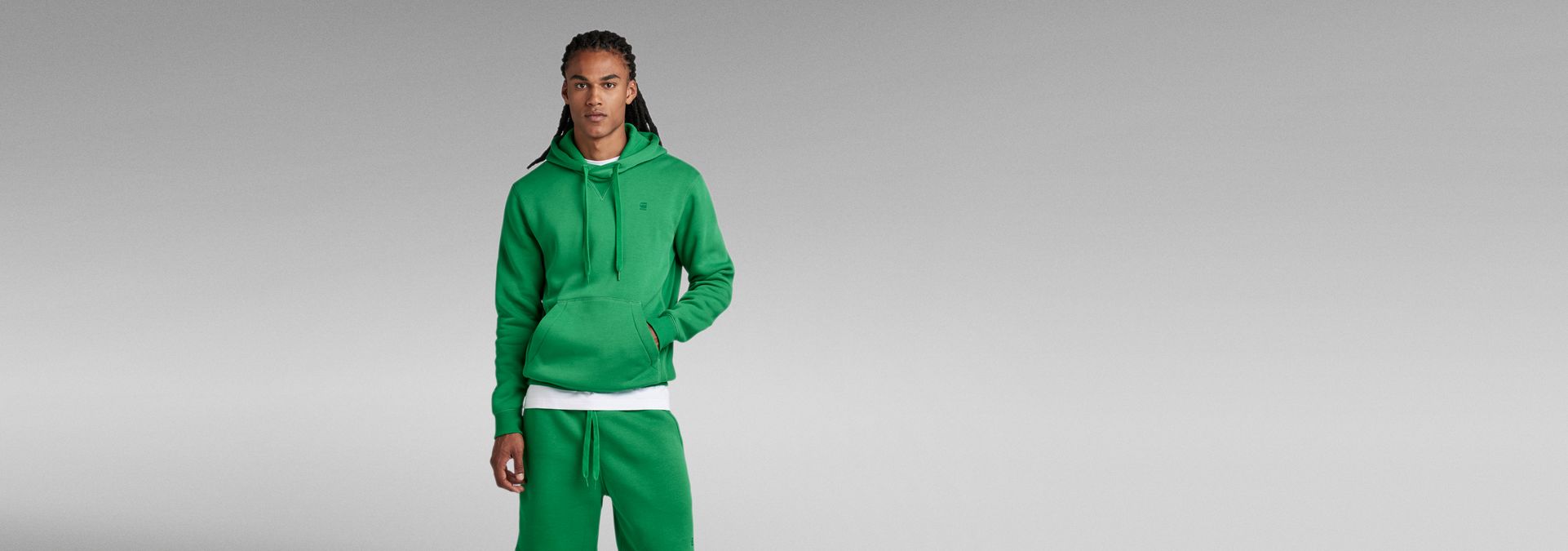 TW Core | RAW® Sweater Hooded Premium | G-Star Green
