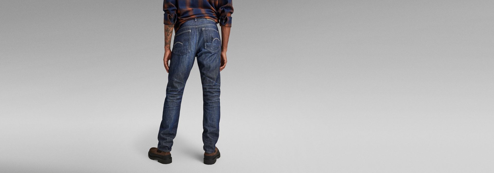 Firetrap Mens Fashion Jeans Straight Regular Fit Vintage Dark Wash 03 Blue Denim 