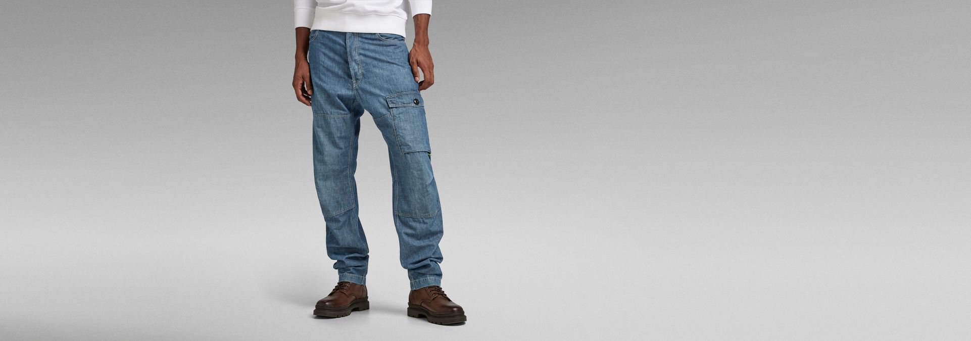Rovic Zip 3D Regular Tapered Pants | Grey | G-Star RAW® ZA