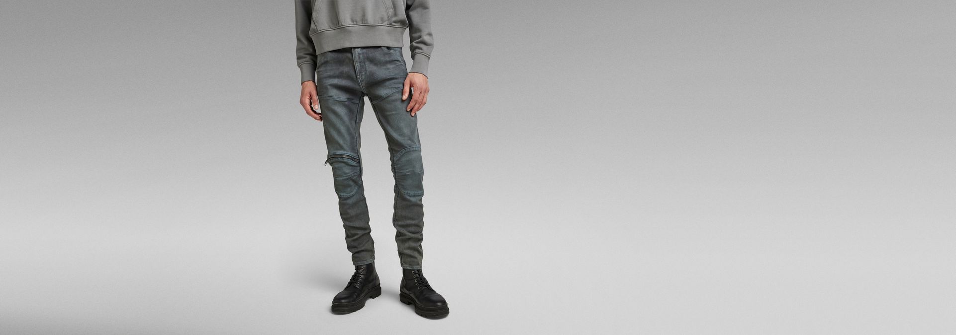 5620 3D Zip Knee Super Slim Jeans | Dark blue | G-Star RAW® US