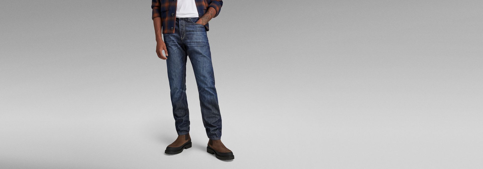 Vertrouwen op bewijs duurzame grondstof Triple A Regular Straight Jeans | Donkerblauw | G-Star RAW®