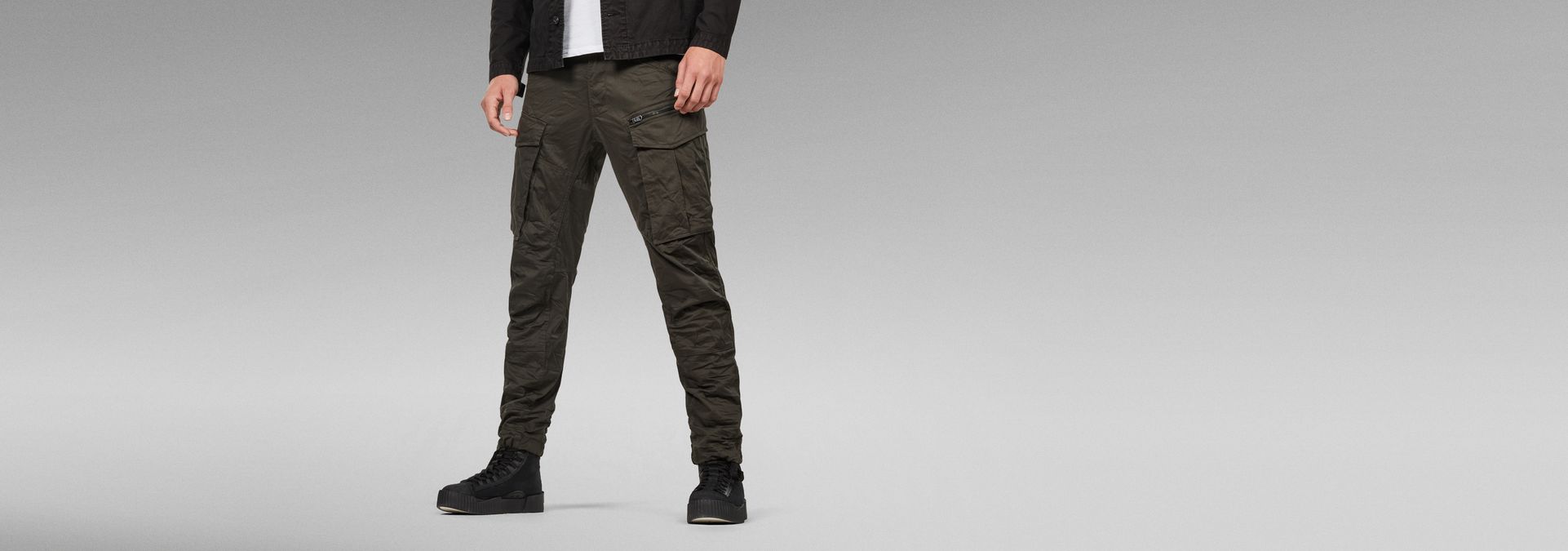 Rovic Zip 3D Straight Tapered Pant | Grey | G-Star RAW®