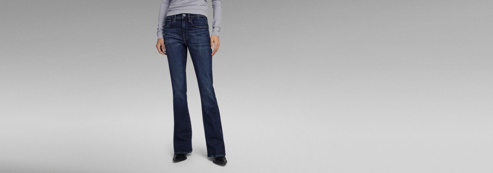 Women's Bootcut and Flare Jeans, Dark blue