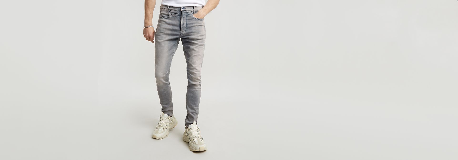 G-Star Raw Rackam - Jeans ajustados 3D para hombre, Negro 