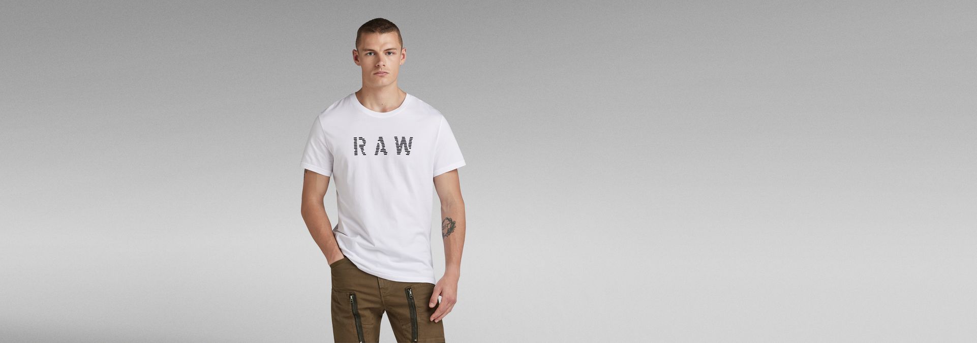 Raw Neck Tee, Men's T Shirts