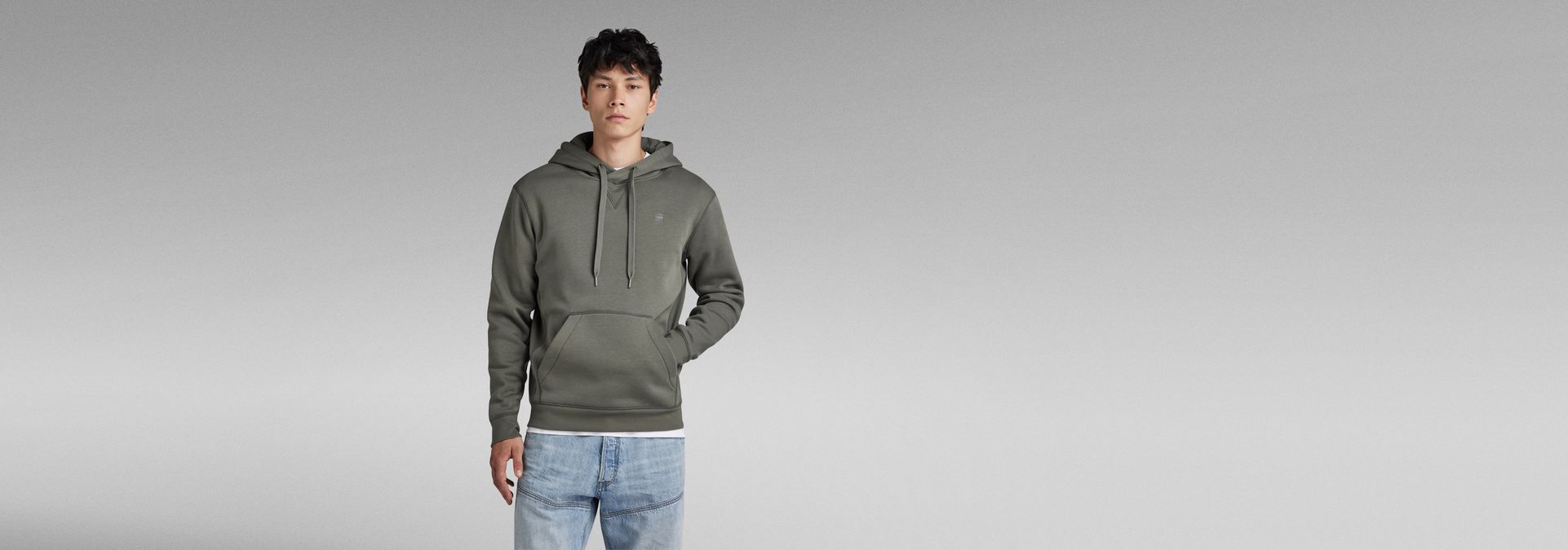 Premium Core Hooded Sweater US | G-Star | Grey RAW®