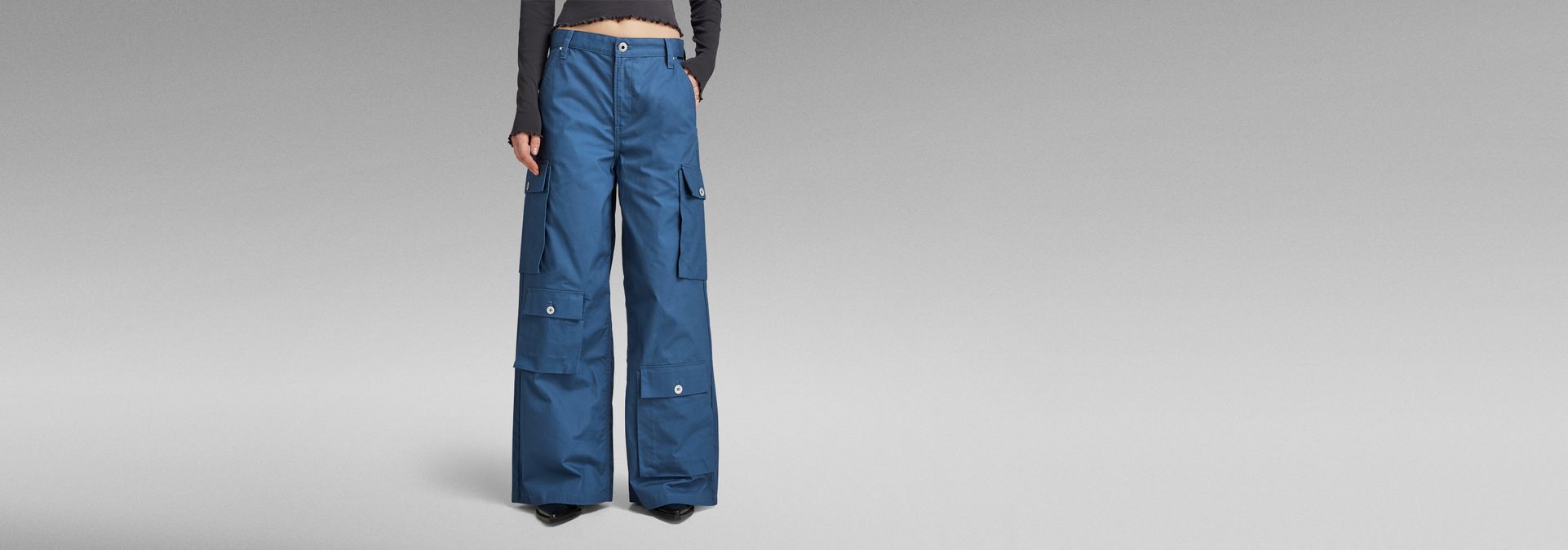 Mega Cargo Pants, Medium blue