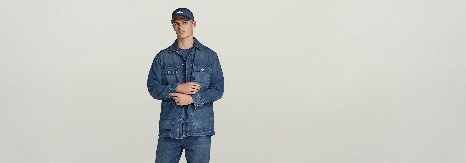 Premium Chore Jacket Dark blue G Star RAW SG