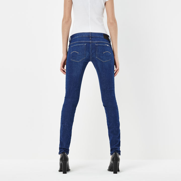3301 Low Waist Super Skinny Dark blue G STAR ES