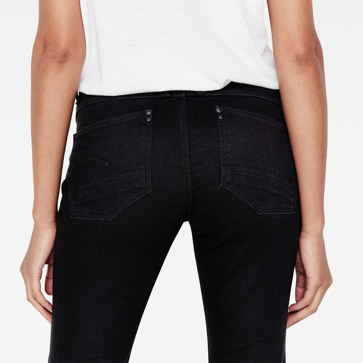 Lynn Zip High Flare Jeans