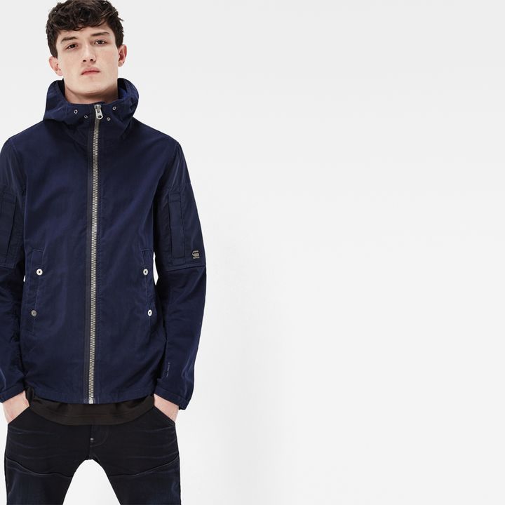 Batt Hooded Overshirt Dark blue G STAR DE