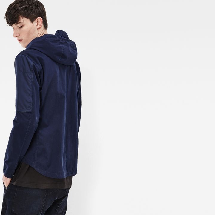 Batt Hooded Overshirt Donkerblauw G STAR BE