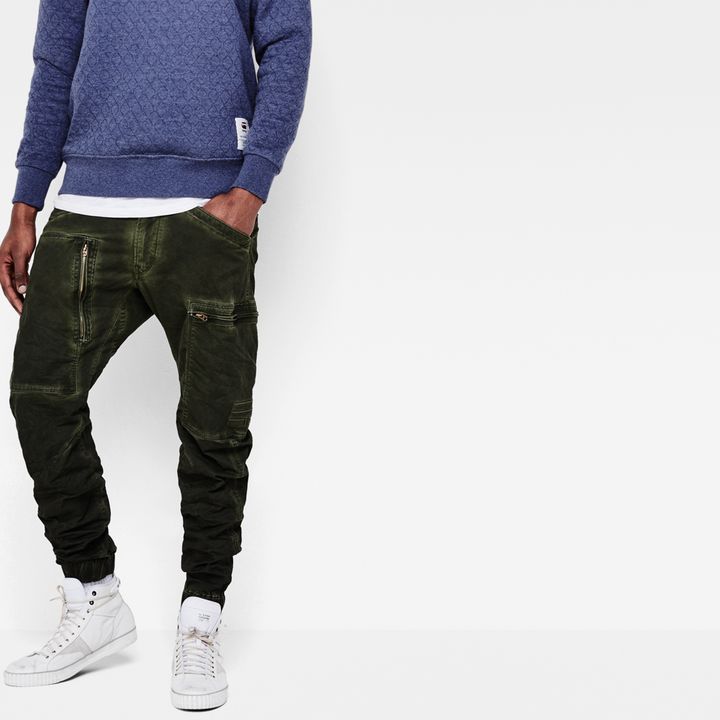 Powel 3D Tapered Cuffed Pants | Green | G-STAR® US