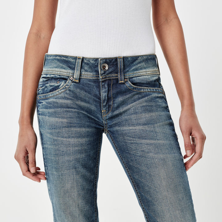 G star midge saddle mid waist straight jeans discount