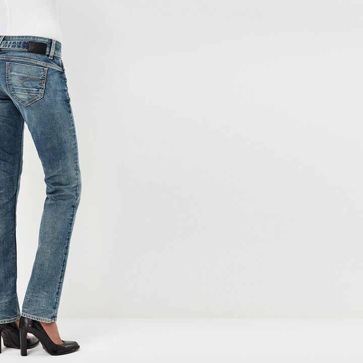 G star midge saddle mid waist straight jeans discount