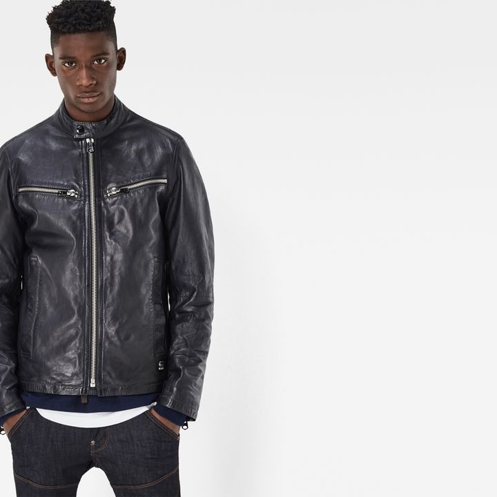 G star mower leather jacket hotsell