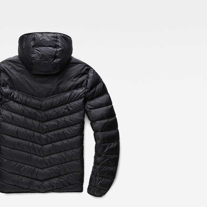 Attacc Solid Hooded Down Jacket Black G STAR CA