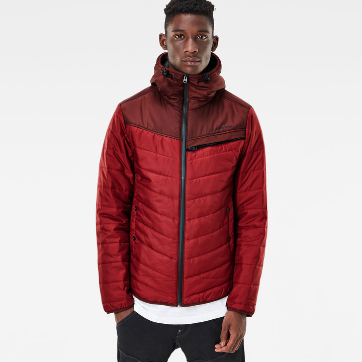 Attacc Hooded Overshirt Red G STAR IT