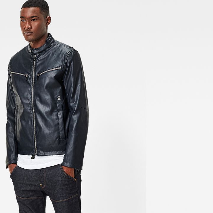 G star mower leather jacket discount
