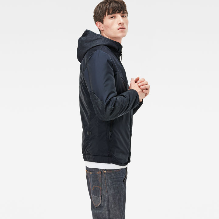 Setscale Denim Hooded Overshirt Dark blue G STAR GB