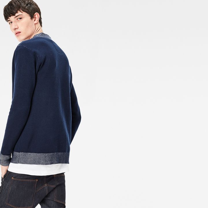Double knit cardigan top