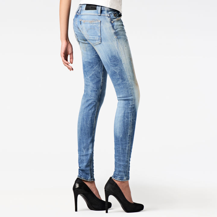 Lynn Mid Waist Skinny Jeans G STAR CA