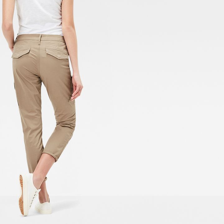 Rovic Mid Waist Skinny Cargo Pants Brown G STAR KR