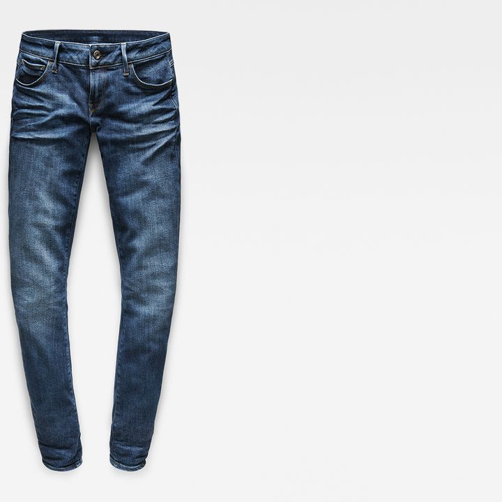 絶妙なデザイン 3301 Deconstructed Low Waist Skinny Jeans | Medium blue | G パンツ