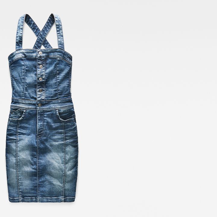 Slim fit pinafore dress top