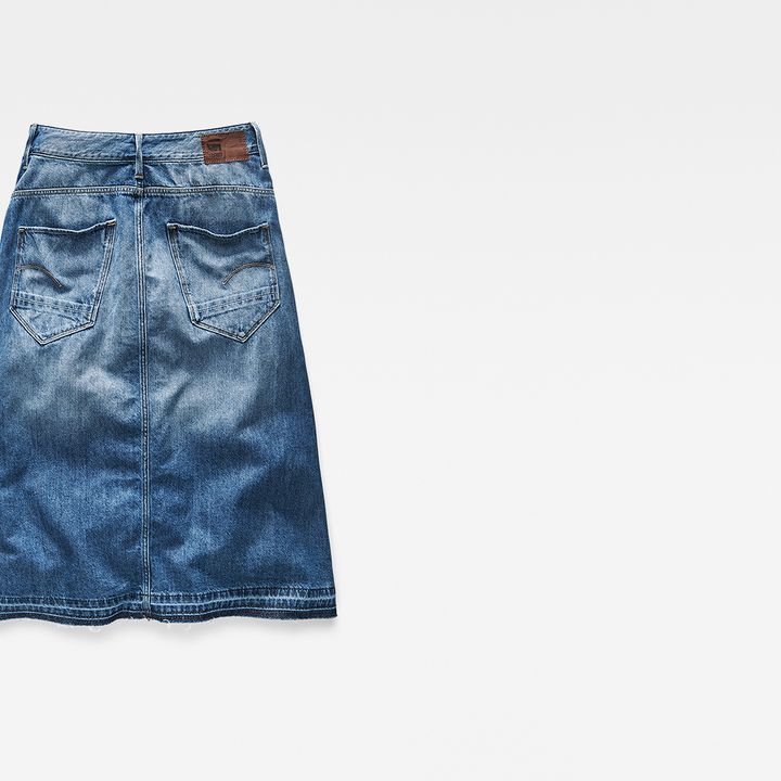 G-star arc denim a-line midi skirt cheap