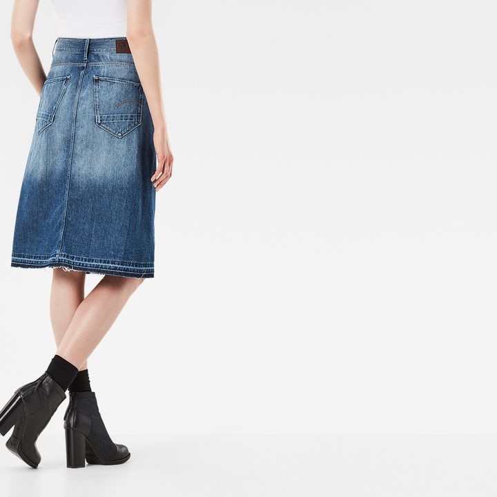 G-star arc denim a-line midi skirt deals
