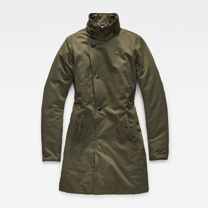 Minor Classic Padded Slim Trench Green G STAR CA