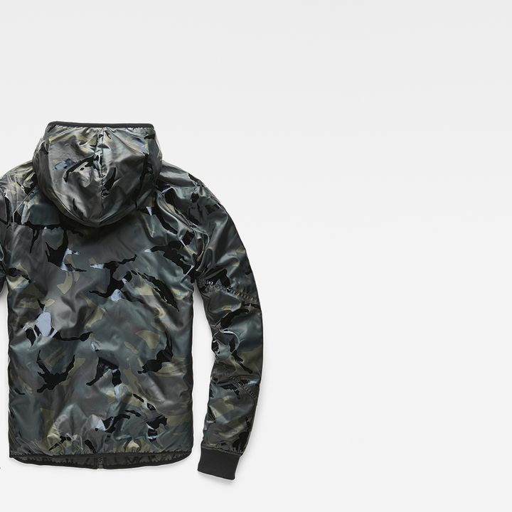 Strett Padded Hooded Overshirt Green G STAR CA