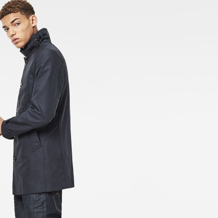 G star garber trench black clearance