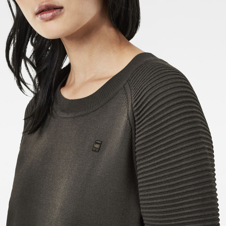 Suzaki Knit Dress Grey G STAR US